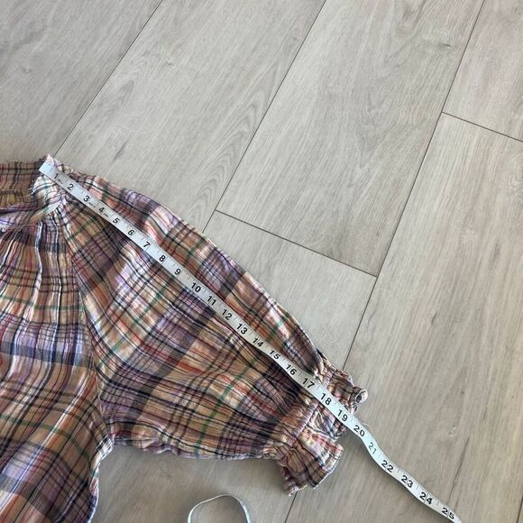 Free People Women's Lucy Cotton Button-Front Swing Blouse size S - Picture 4 of 9